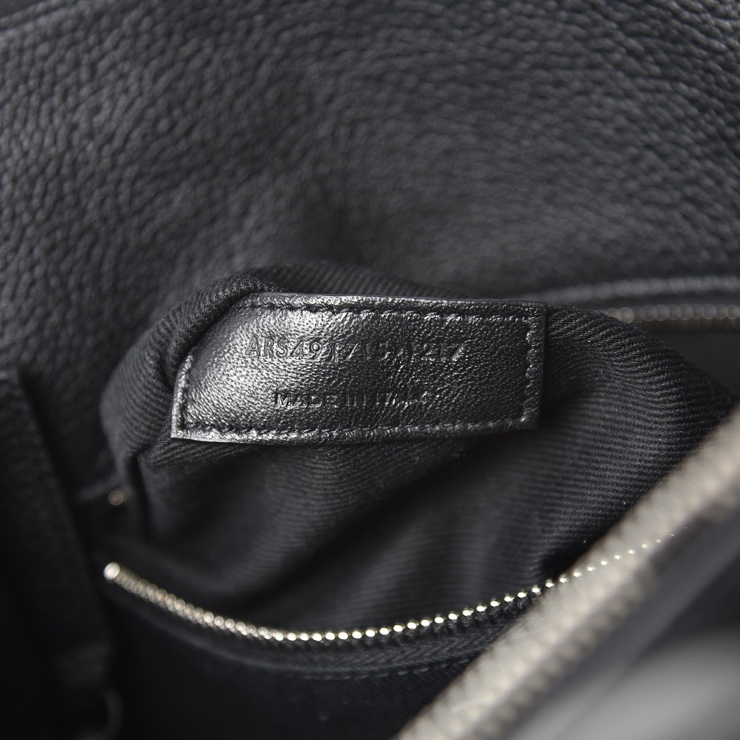 Saint Laurent Grained Calfskin Baby Supple Sac De Jour Black 7 of 7
