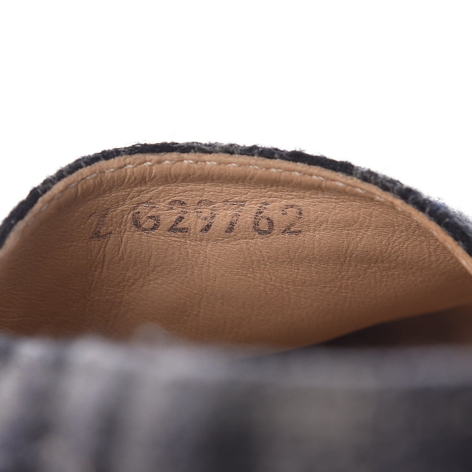 Chanel Flannel CC Espadrilles 38 Dark Grey Black 12 of 13