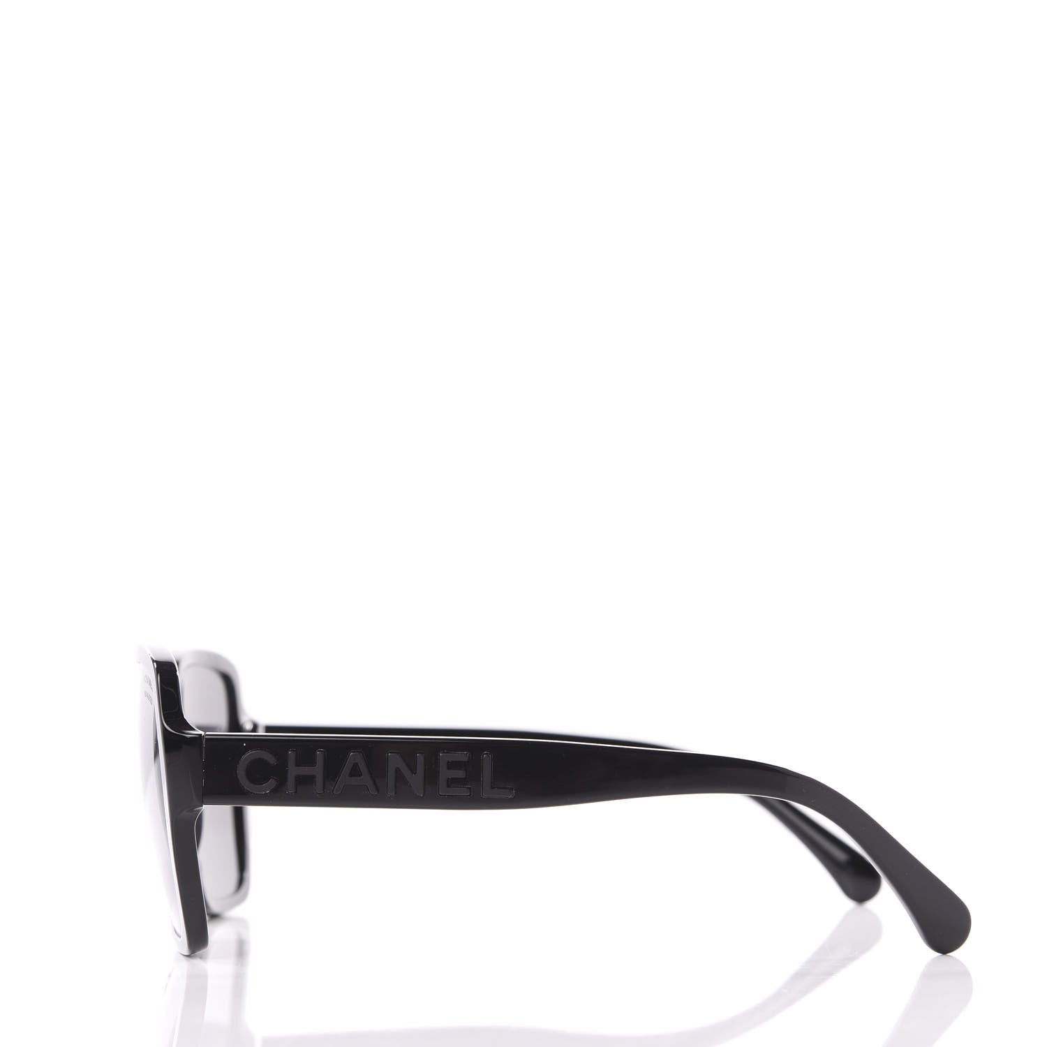 Chanel Acetate Polarized Square Sunglasses 5408 Black 3 of 8