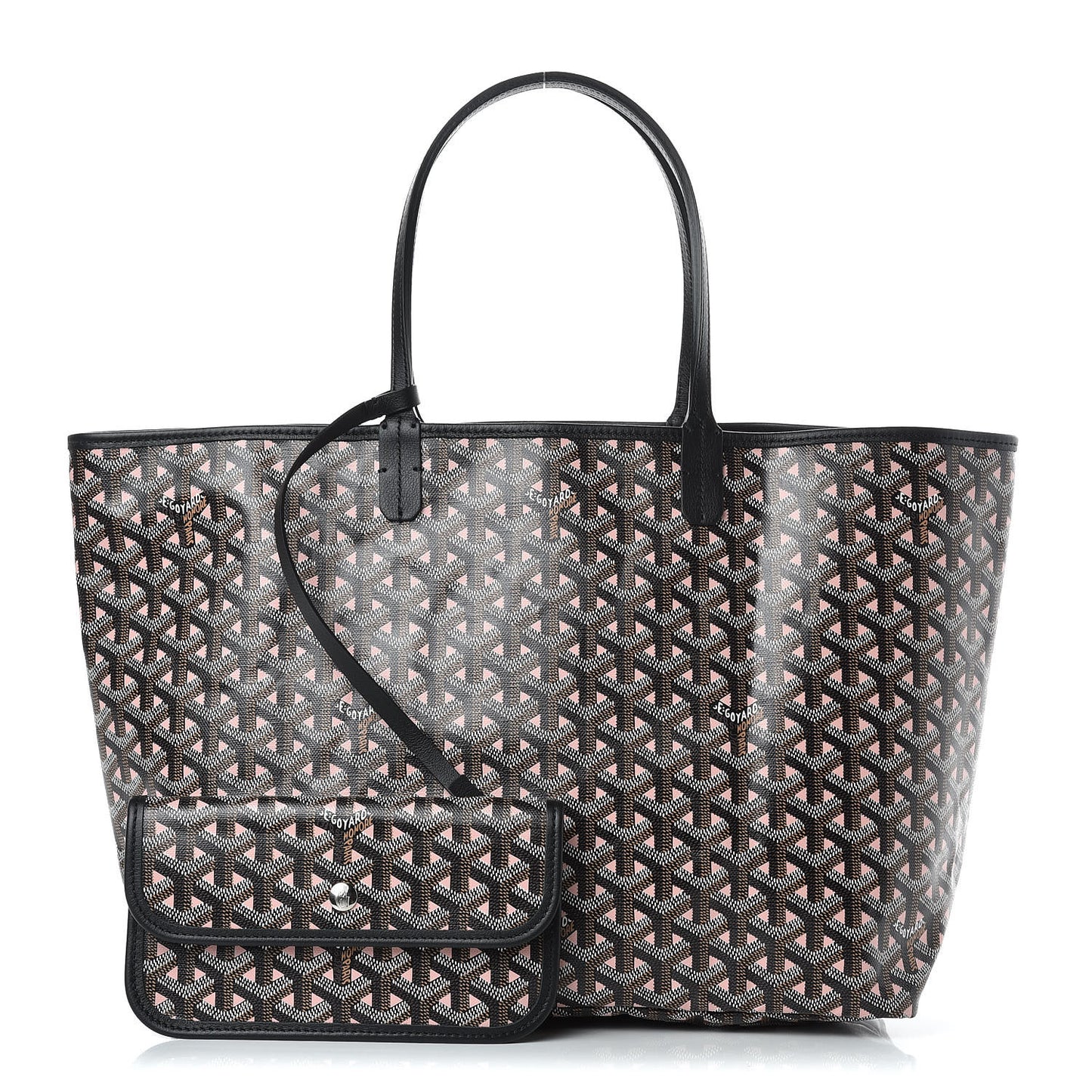 Goyardine Saint Louis Claire Voie PM Black Rose Pink