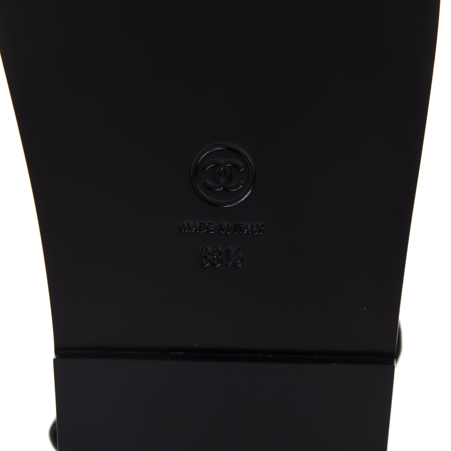 Grained Calfskin Velcro Dad Sandals 38.5 Black