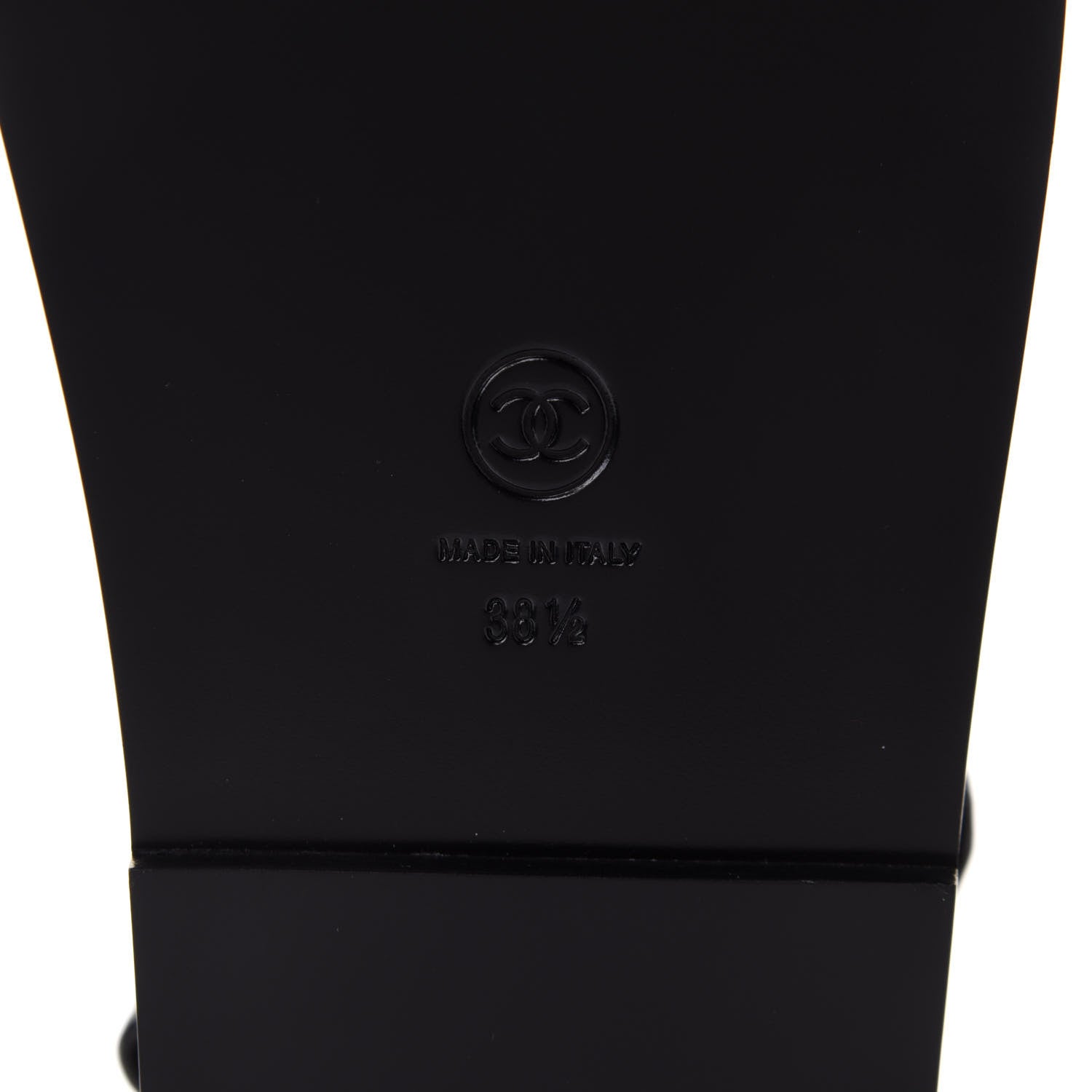 Chanel Grained Calfskin Velcro Dad Sandals 38.5 Black 7 of 10