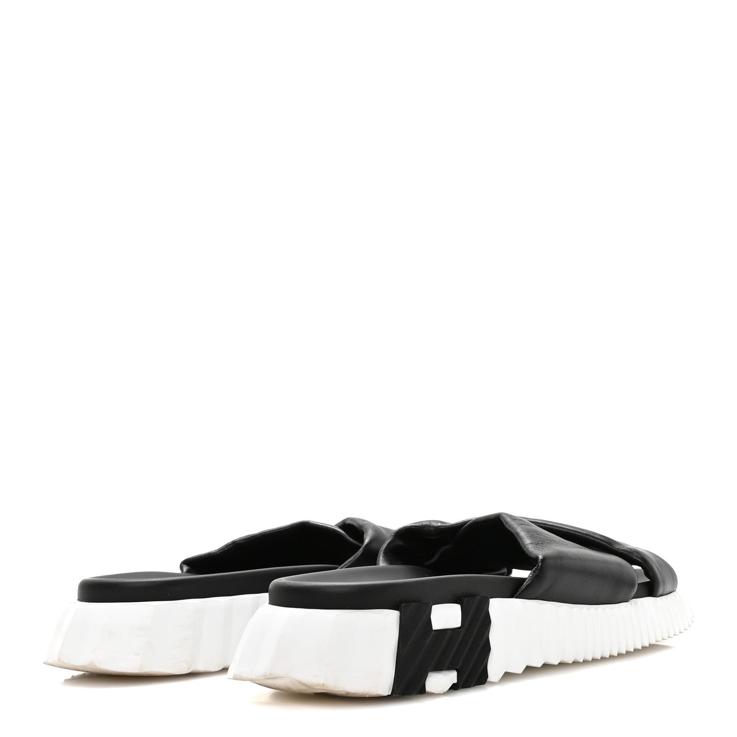 Nappa Womens Infra Sandals 38.5 Black