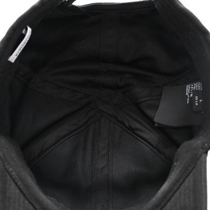 Balenciaga Cotton Logo Classic Baseball Cap 58 L Black White 7 of 10