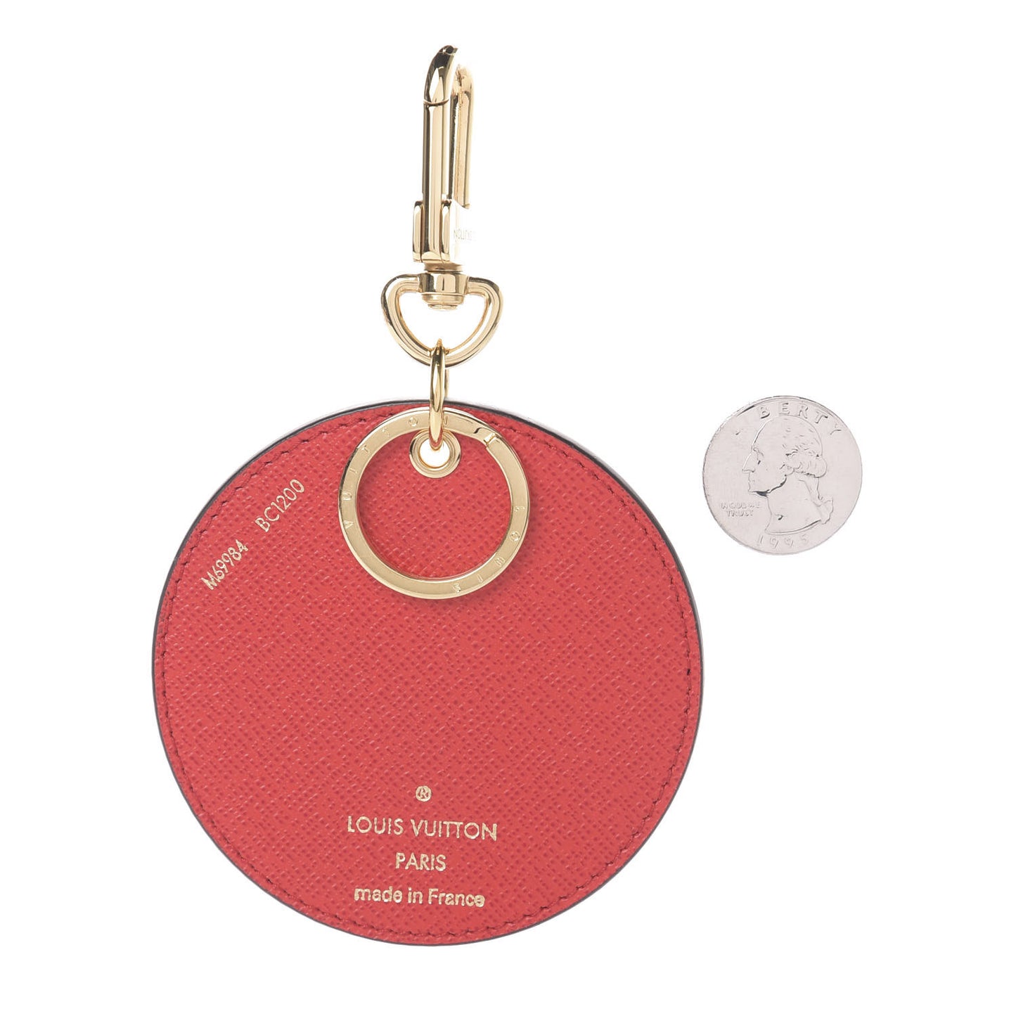 Monogram 2020 Christmas Animation Bumper Cars Bag Charm Key Ring Coquelicot