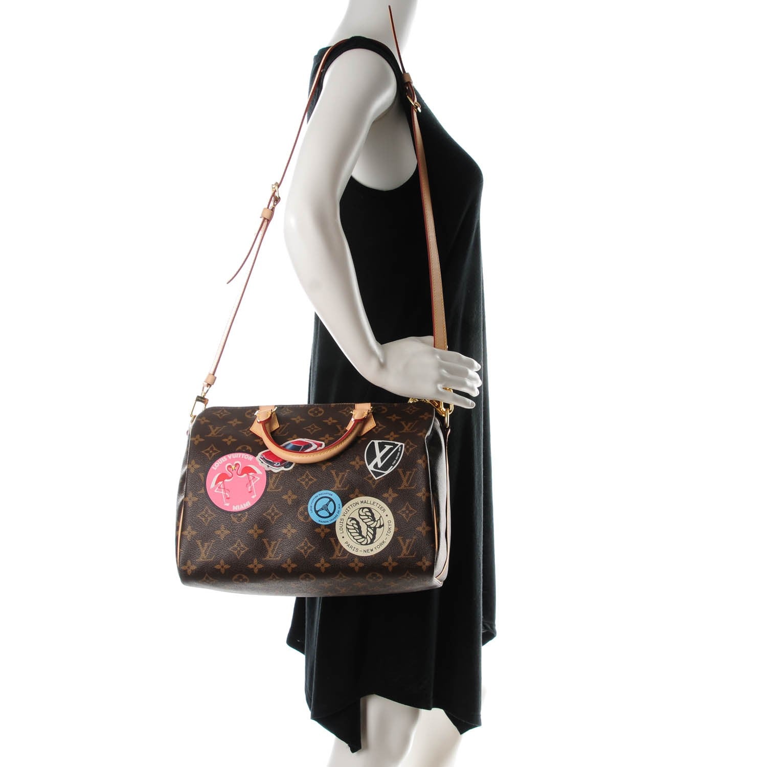 Louis Vuitton Monogram World Tour Speedy Bandouliere 30 2 of 7