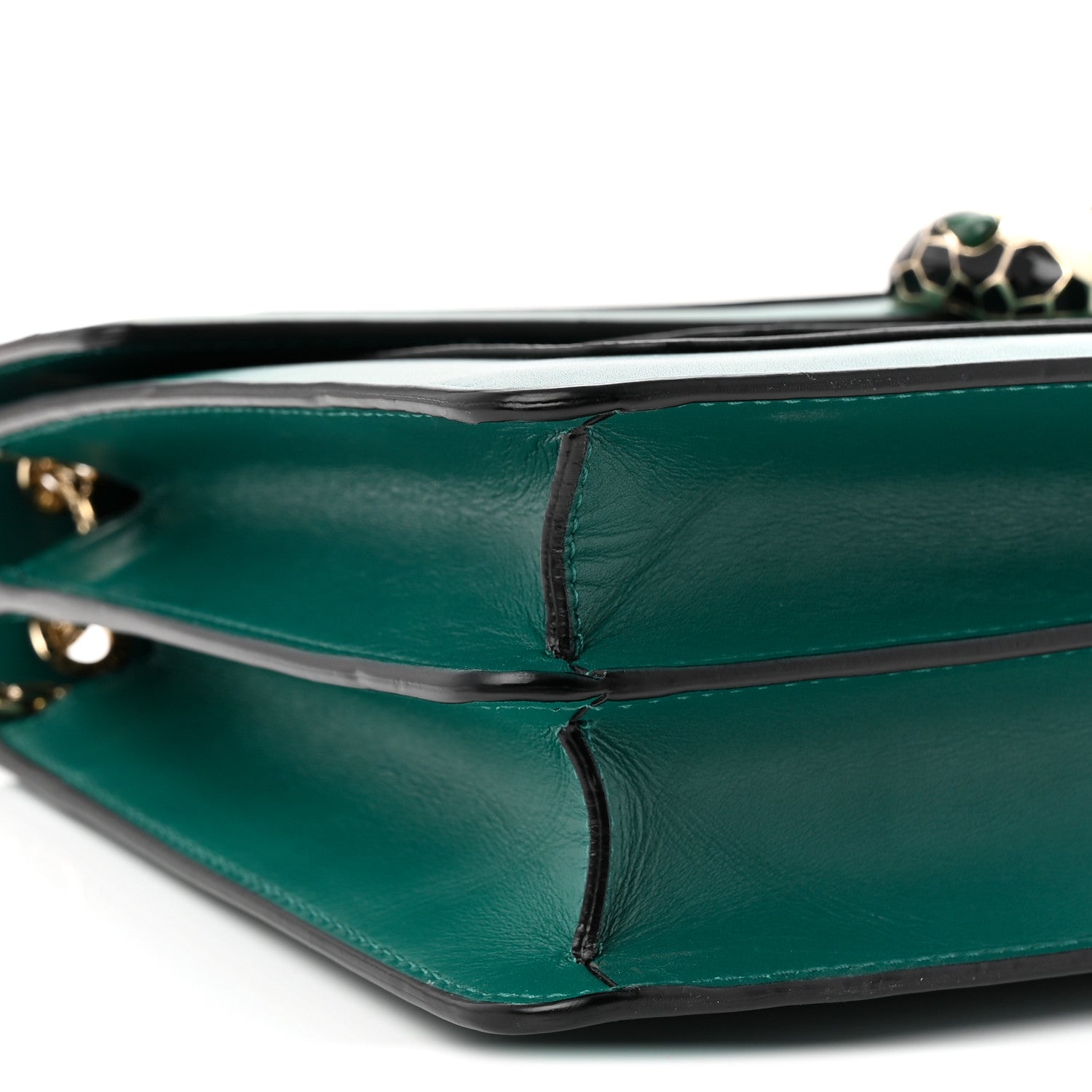 Bulgari Calfskin Serpenti Forever Shoulder Bag Emerald Green 15 of 17