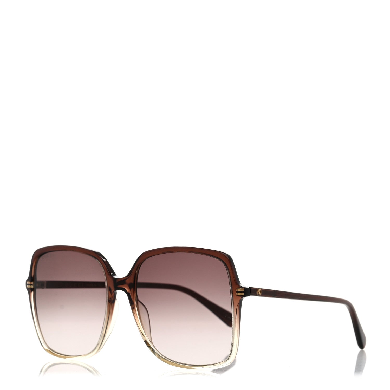 Gucci Acetate  Oversized Square GG0544S Sunglasses Brown 1 of 8