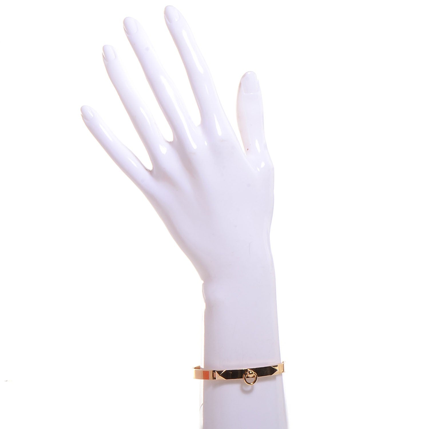Hermes 18K Yellow Gold PM Collier De Chien Bracelet SH 2 of 6