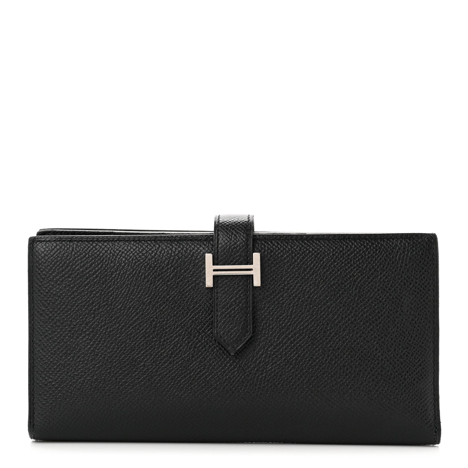 Hermes Epsom Bearn Gusset Wallet Black 1 of 11