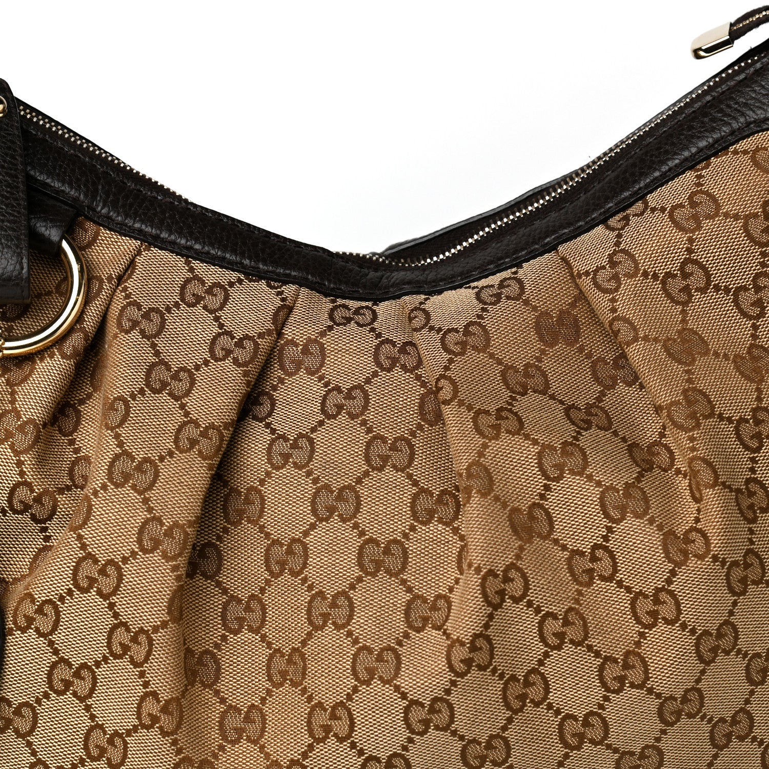Gucci Monogram Medium Sukey Hobo Dark Brown 11 of 11
