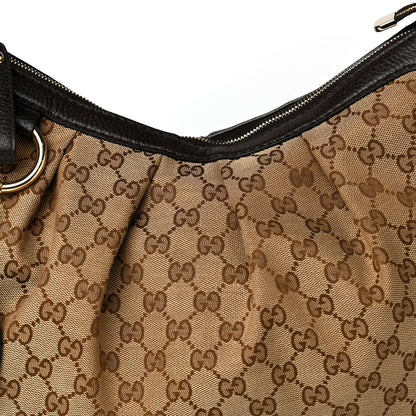 Gucci Monogram Medium Sukey Hobo Dark Brown 11 of 11