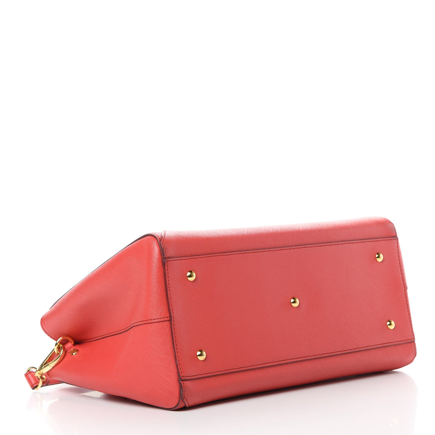 MCM Saffiano Nuovo Tote Hot Coral 4 of 13