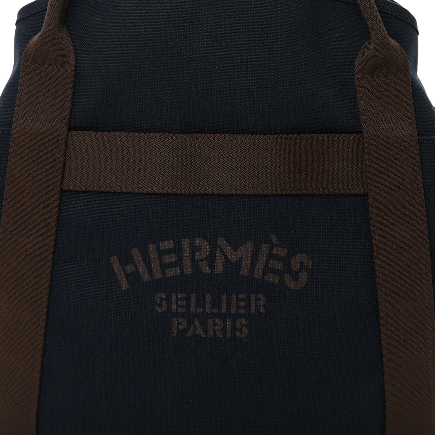 Hermes Toile Sac De Pansage Groom Bleu Navy Feu 8 of 12