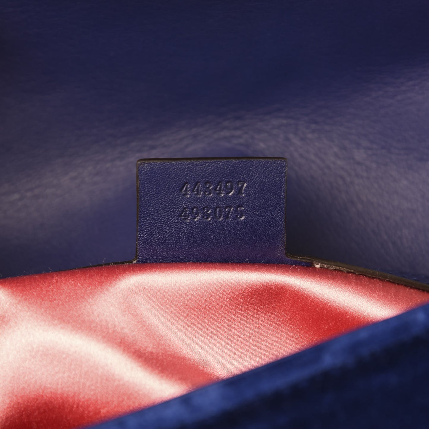 Velvet Matelasse Small GG Marmont Shoulder Bag Cobalt Blue