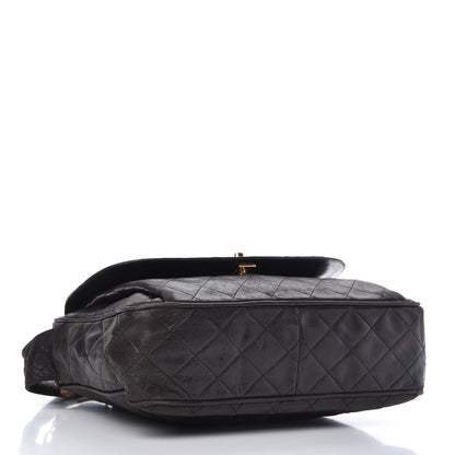 Chanel Lambskin Quilted Tassel Flap Camera Case Brown 4 of 13