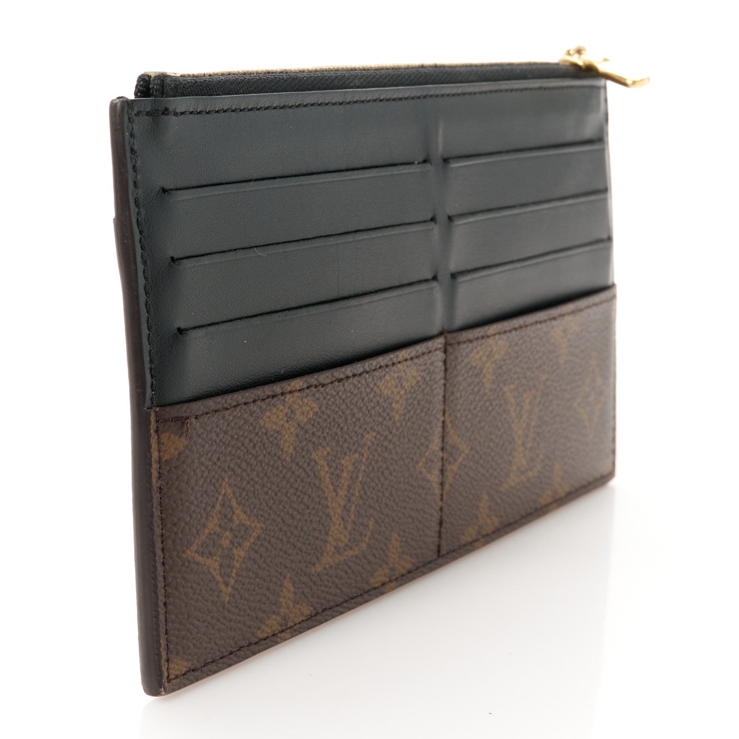 Louis Vuitton Monogram Slim Purse Black 3 of 7