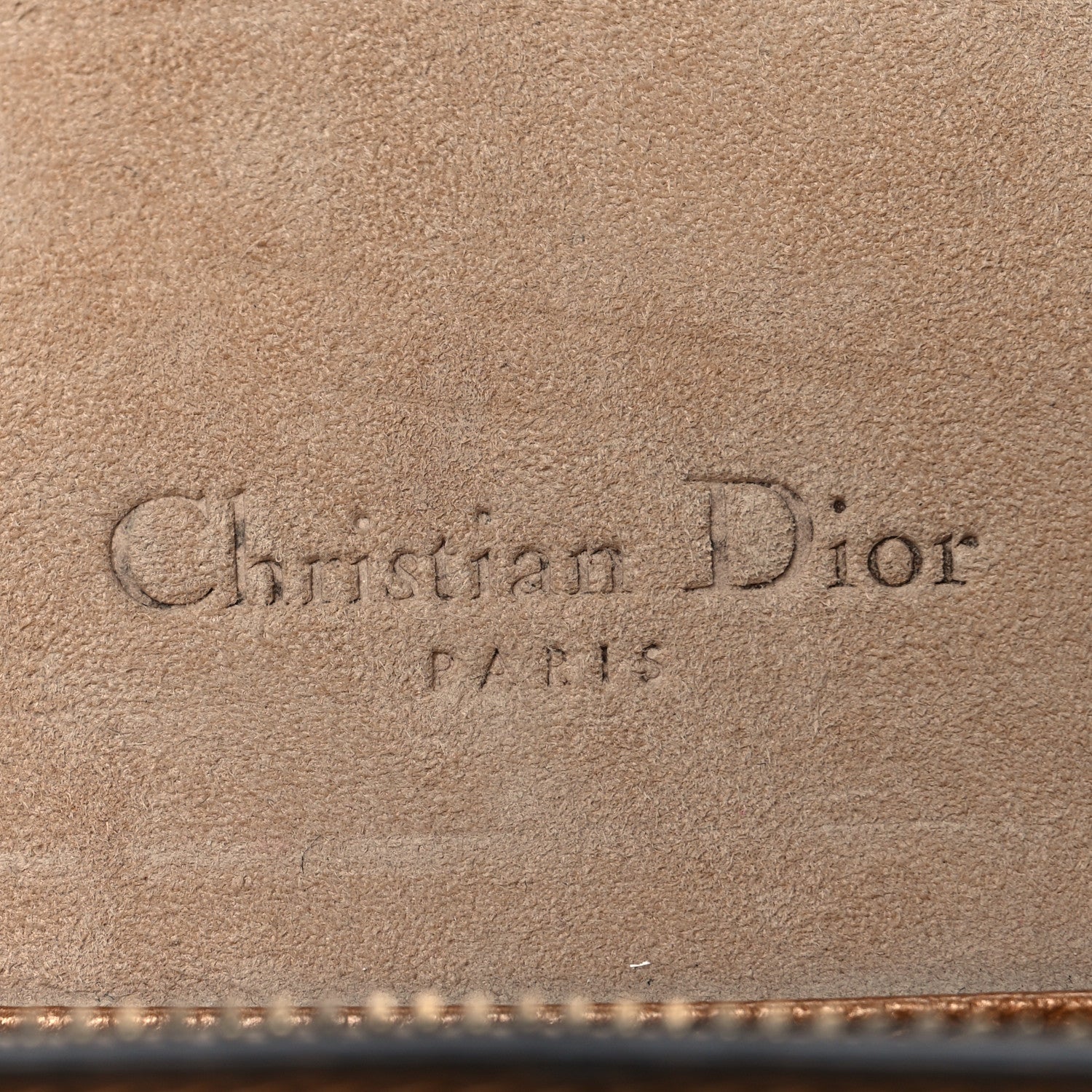 Christian Dior Metallic Grained Calfskin Saddle Belt Bag Gold 7 of 10