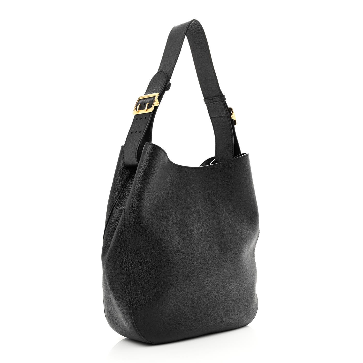 Burberry Soft Grainy Calfskin Small Elmstone Hobo Black 2 of 10