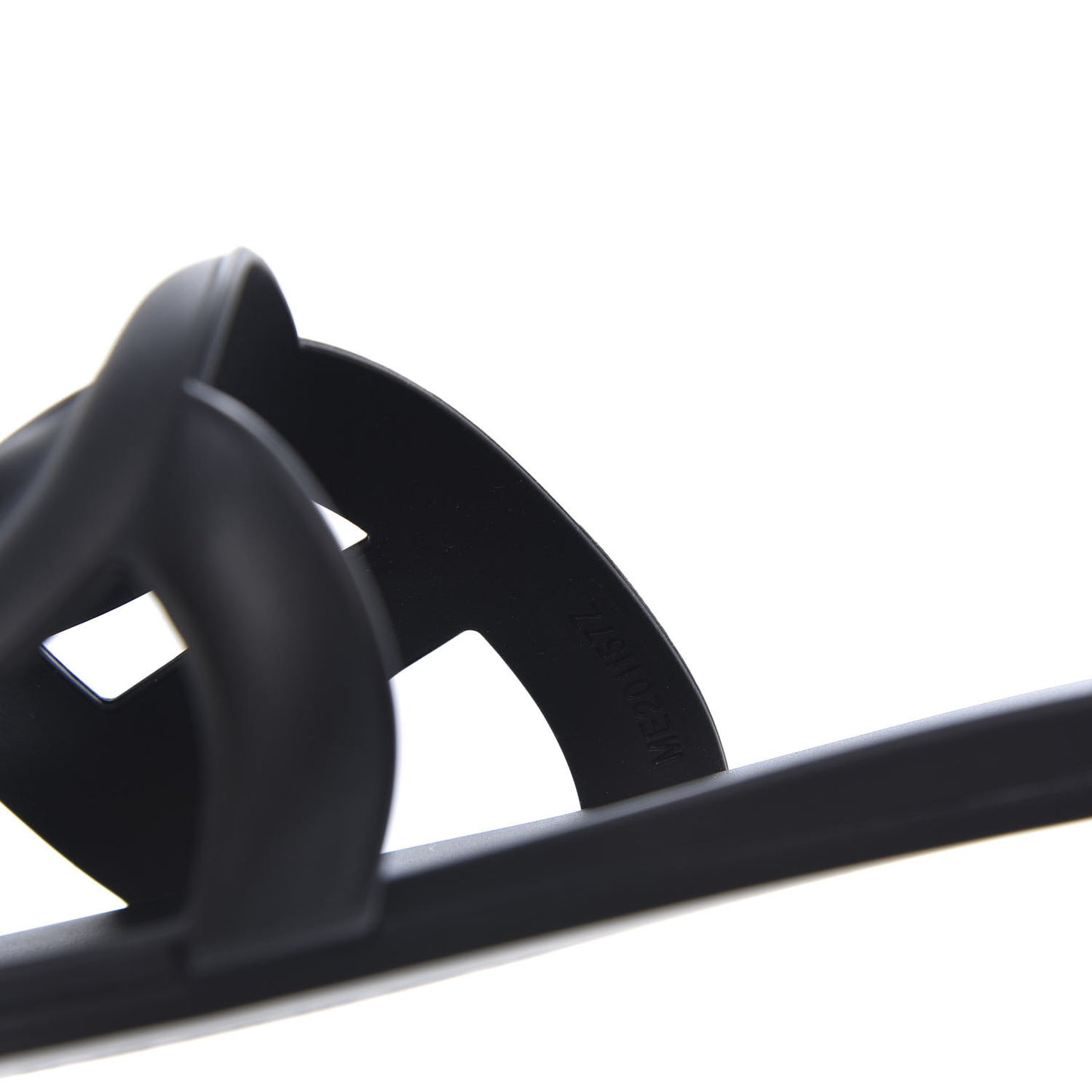 Rubber Aloha Sandals 37 Black