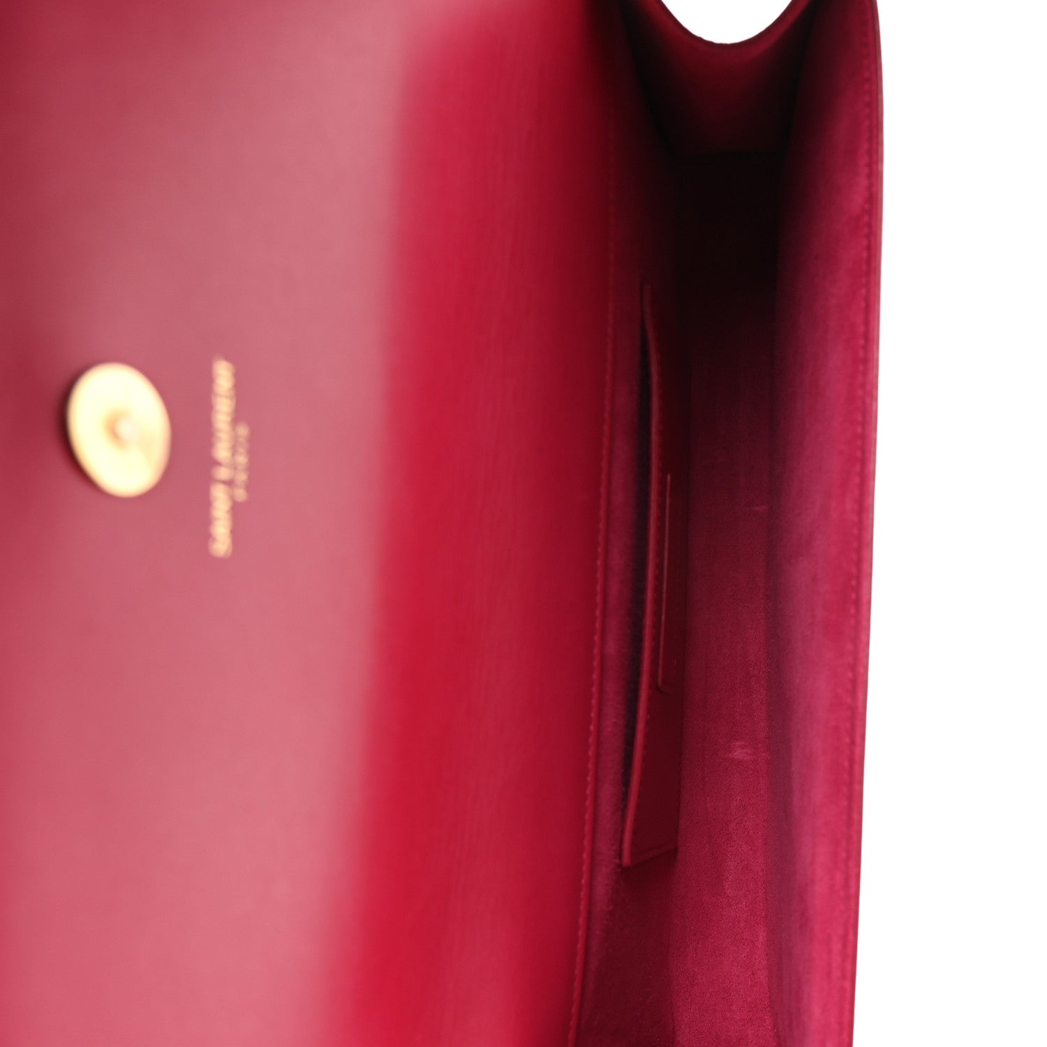 Saint Laurent Grain De Poudre Classic Monogram Cassandre Clutch Lipstick Fuchsia 5 of 7