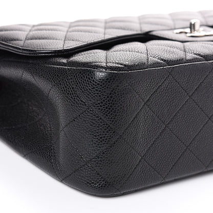 Chanel Caviar Quilted Jumbo Double Flap Black 7 of 12