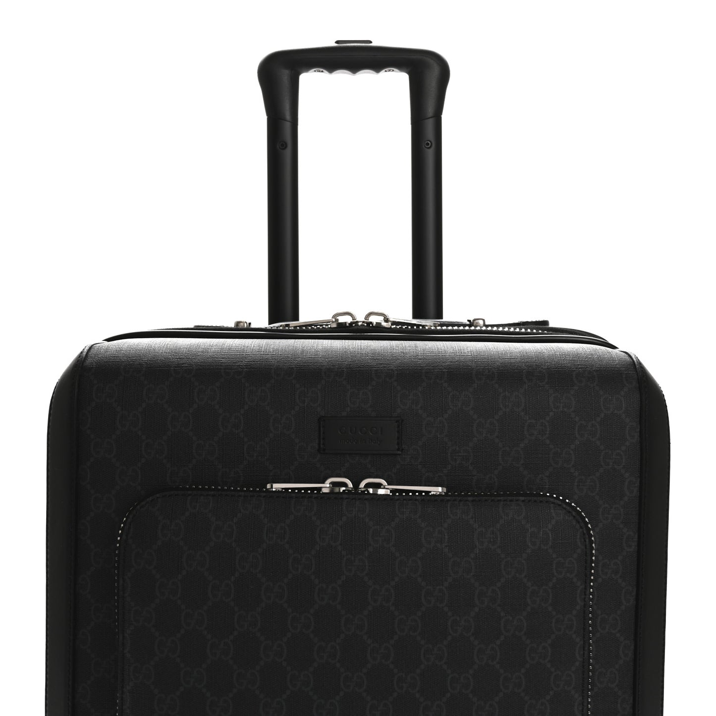 GG Supreme Monogram Gran Turismo Suitcase Black Grey