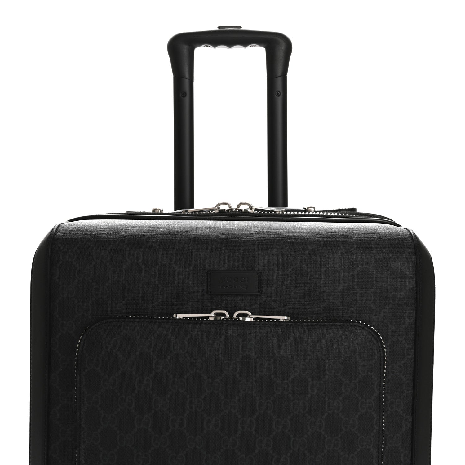 Gucci GG Supreme Monogram Gran Turismo Suitcase Black Grey 7 of 13