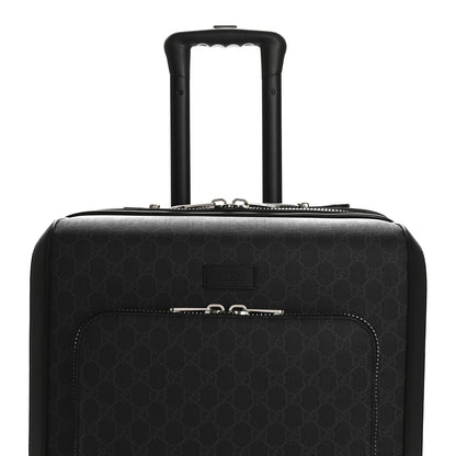 Gucci GG Supreme Monogram Gran Turismo Suitcase Black Grey 7 of 13