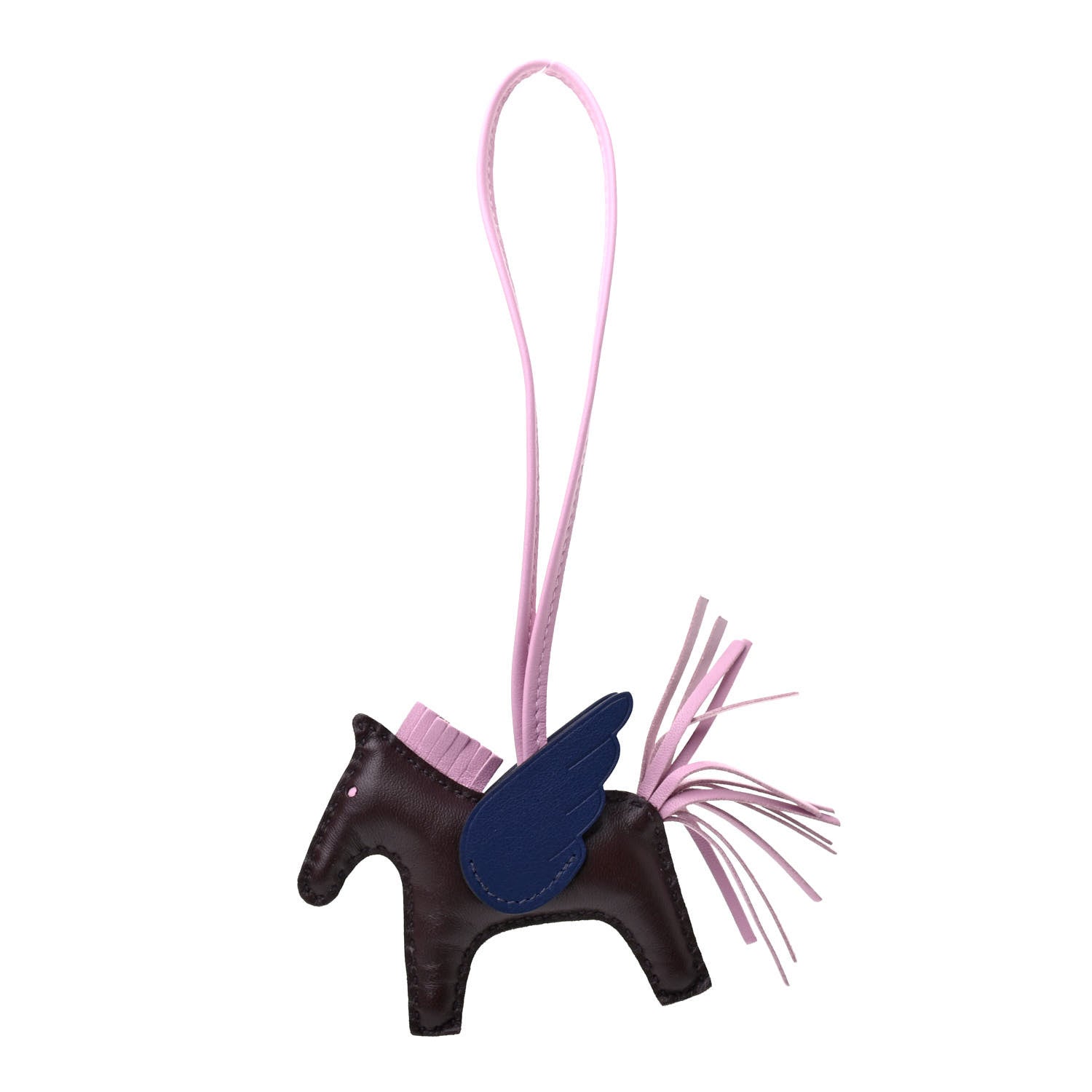 Hermes Milo Lambskin Grigri Rodeo Pegase Horse Bag Charm PM Rouge Sellier Mauve Sylvestre Bleu Saphir 1 of 4
