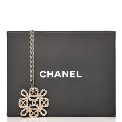 Chanel Crystal CC Necklace Light Gold 6 of 6