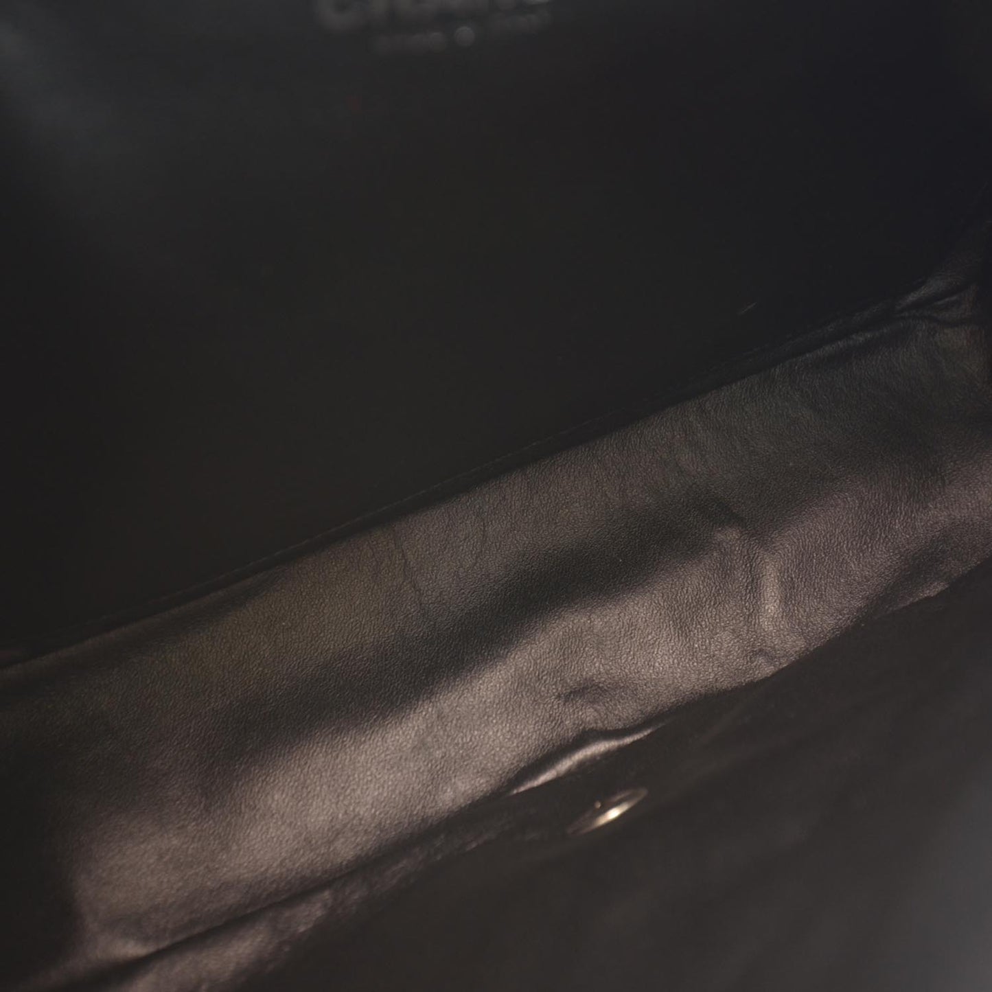 Lambskin Chevron Maxi Flap Black