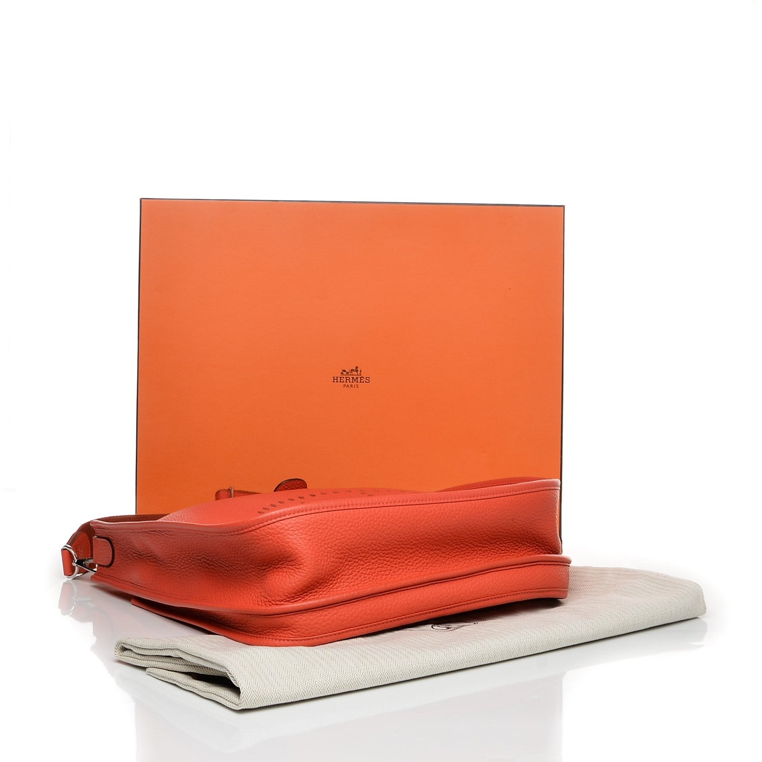 Hermes Taurillon Clemence Amazone Evelyne III GM Rouge Pivoine 5 of 11