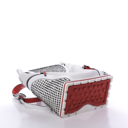 Christian Louboutin Calfskin Spiked Explorafunk Backpack White 3 of 9
