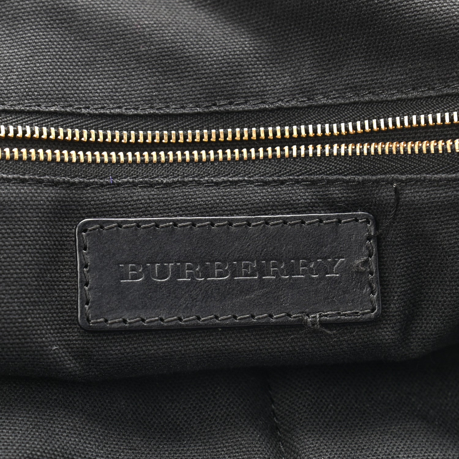Burberry Bridle Calfskin House Check Small Orchard Bowling Bag Black 6 of 12
