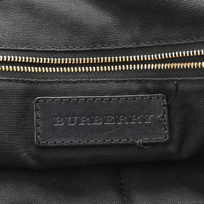 Burberry Bridle Calfskin House Check Small Orchard Bowling Bag Black 6 of 12