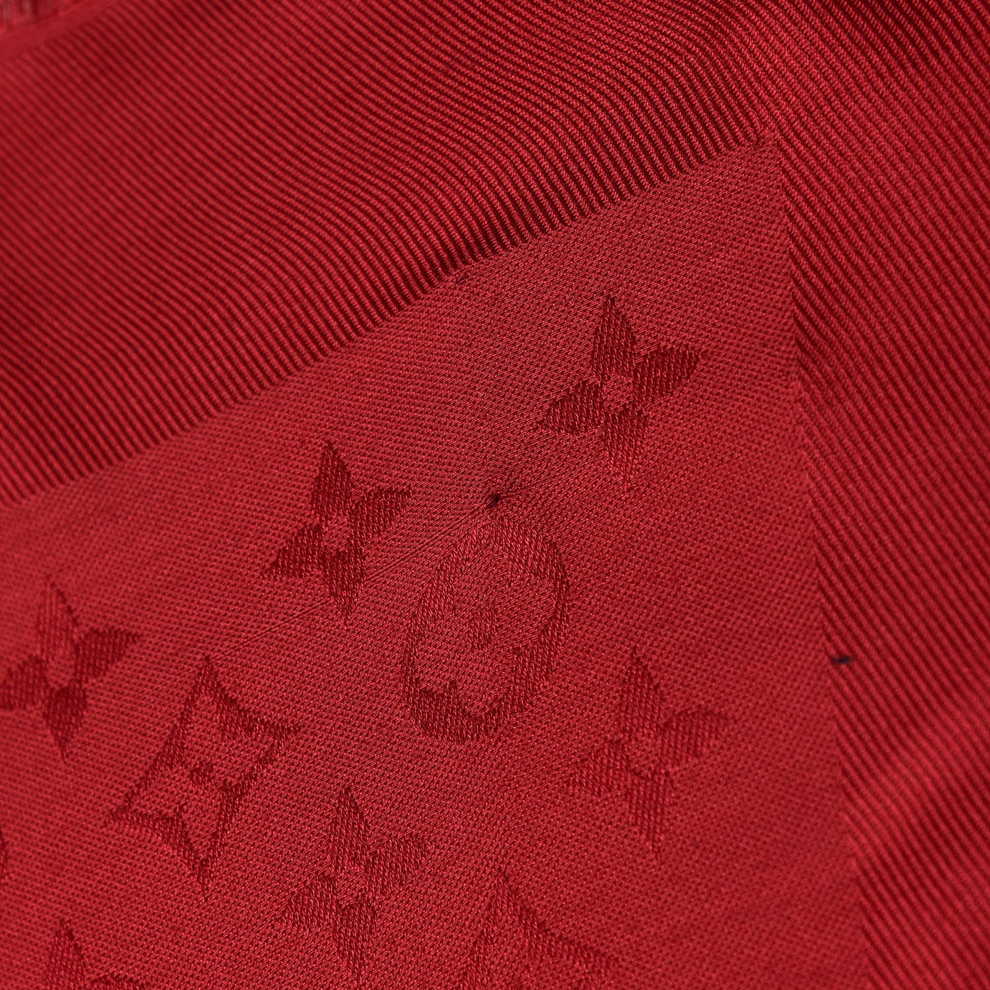 Silk Wool Monogram Shawl Pomme D'Amour