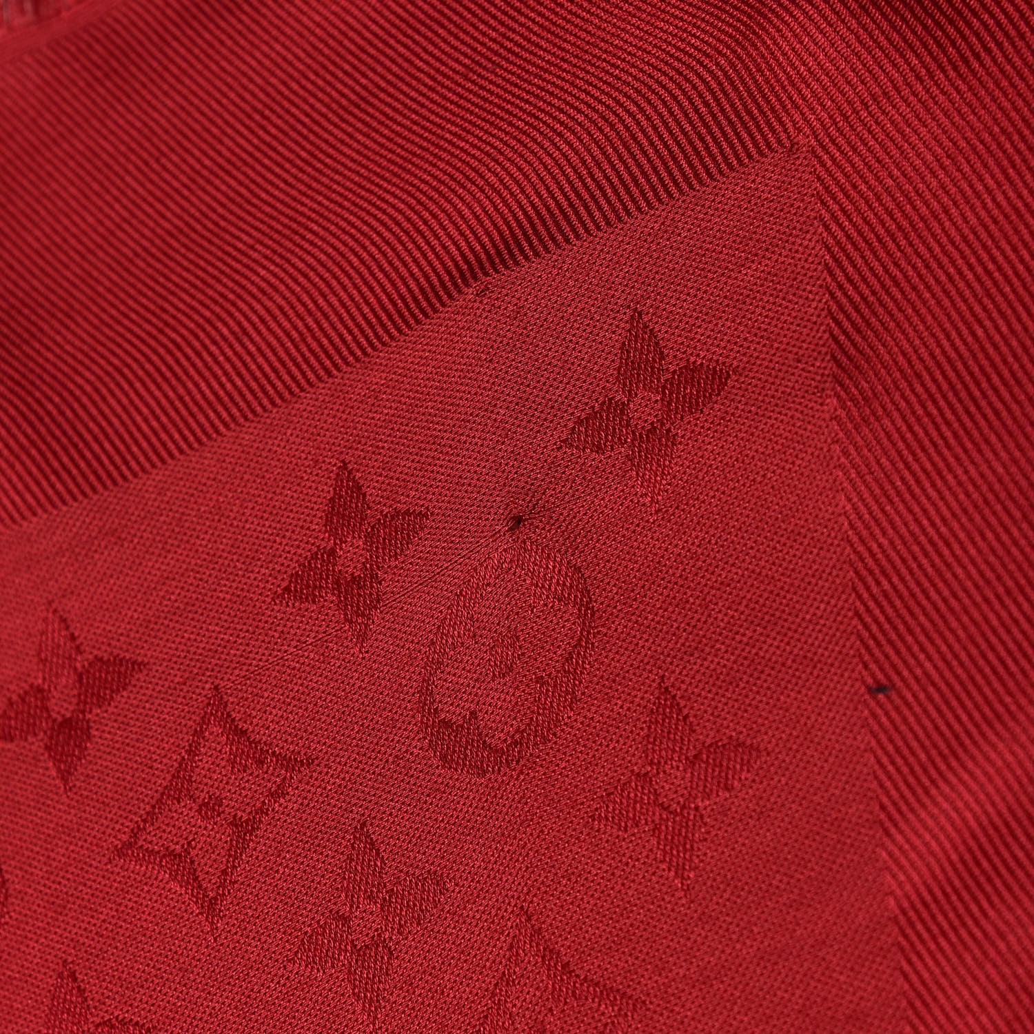 Louis Vuitton Silk Wool Monogram Shawl Pomme D'Amour 5 of 5
