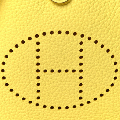 Hermes Taurillon Clemence Evelyne TPM Limoncello 8 of 11