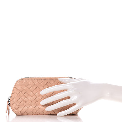 Bottega Veneta Nappa Intrecciato Cosmetic Pouch Petal Pink 2 of 14