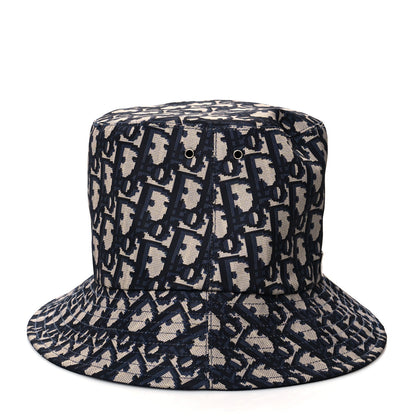 Christian Dior Oblique Reversible Teddy-D Brim Bucket Hat 58 Blue 8 of 12