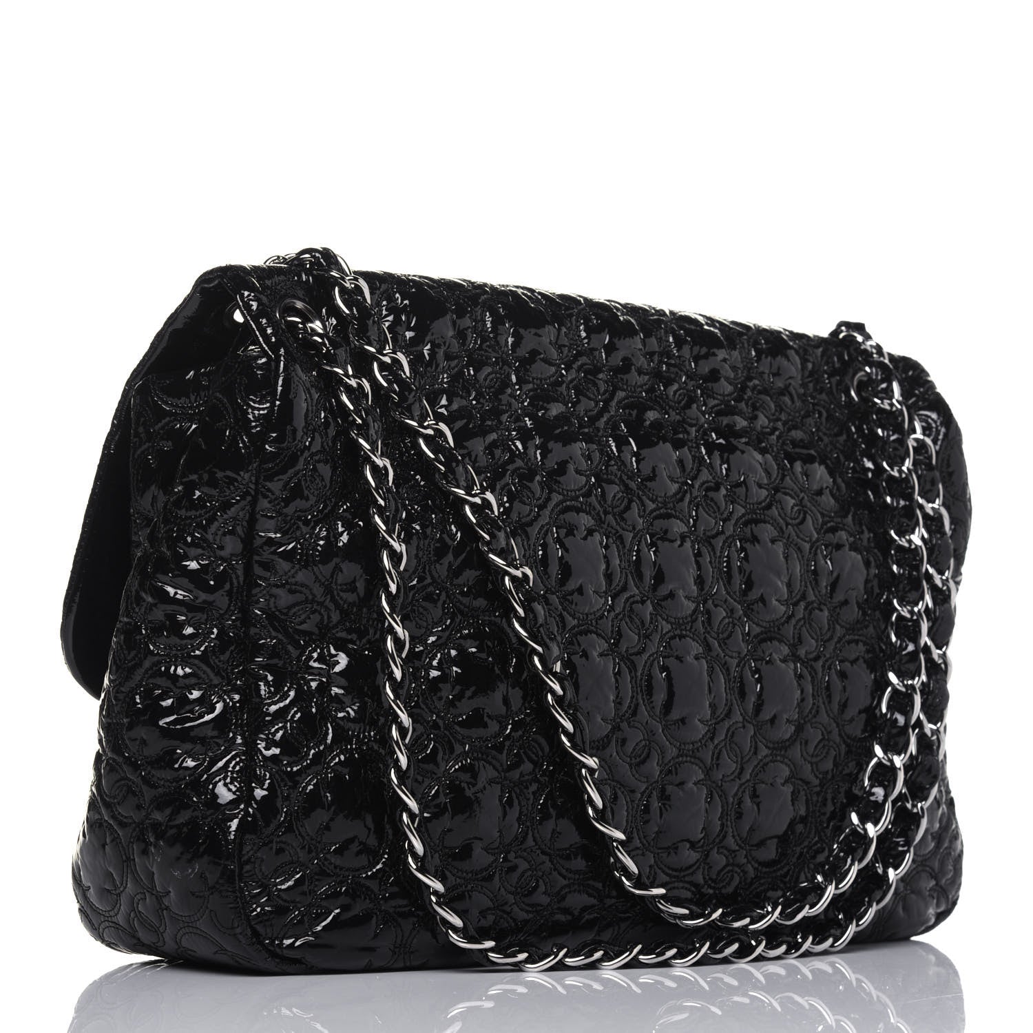 Chanel Vinyl Rock In Moscow Single Flap Black 4 of 12