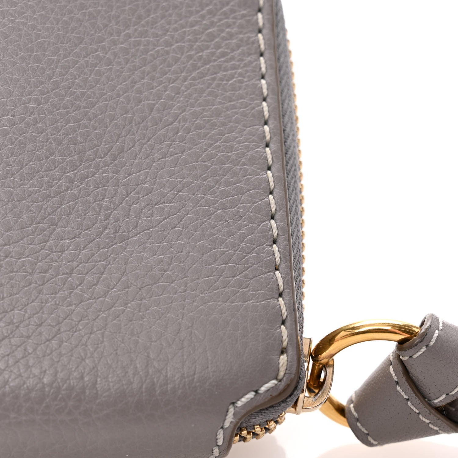 Chloe Calfskin Marcie Long Zip Around Wallet Cashmere Grey 14 of 15