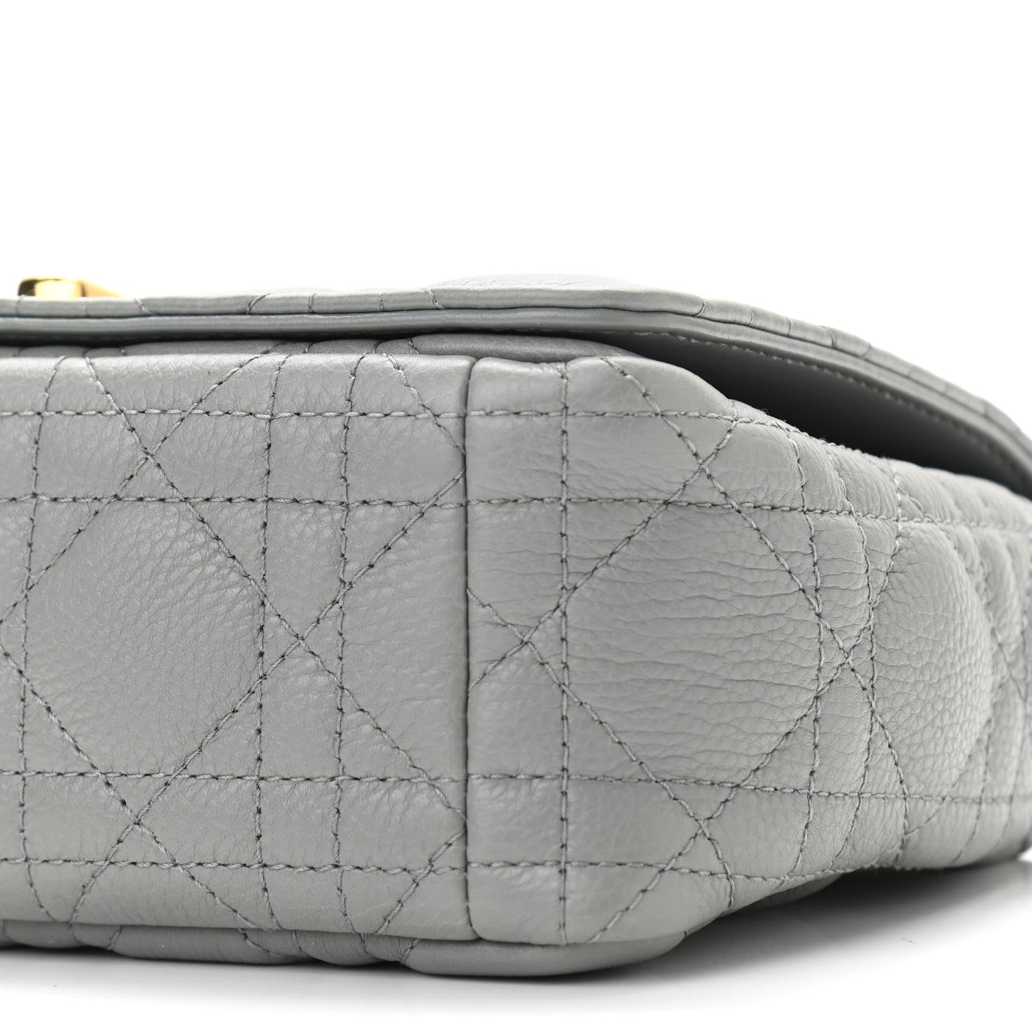 Christian Dior Calfskin Cannage Small Caro Bag Grey 10 of 11