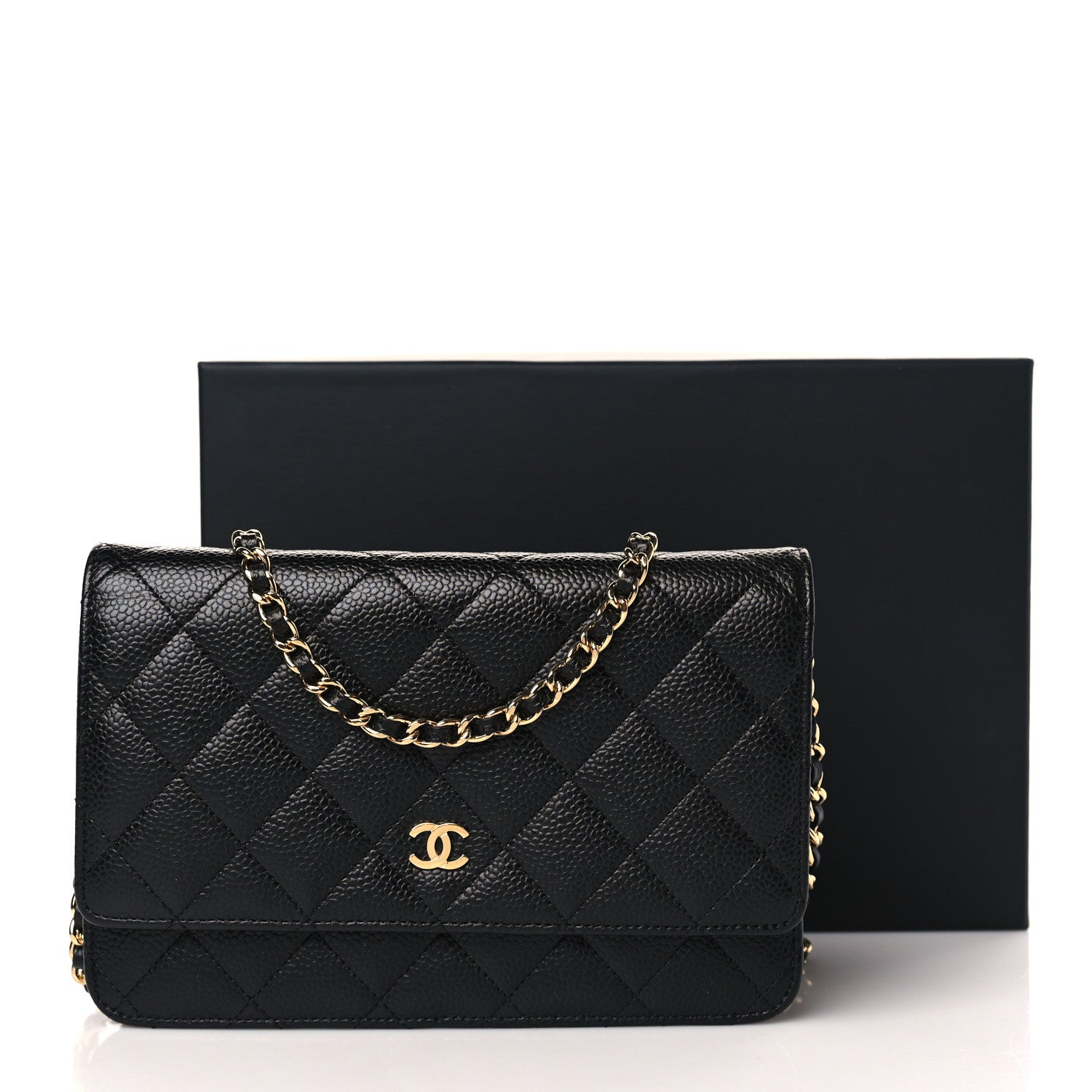 Chanel Caviar Quilted Wallet on Chain WOC Black 10 of 10