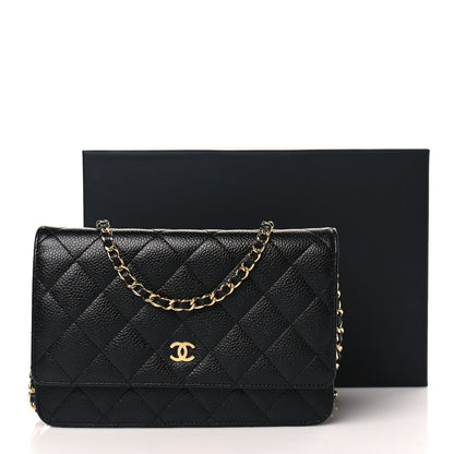 Chanel Caviar Quilted Wallet on Chain WOC Black 10 of 10
