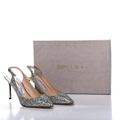 Jimmy Choo Glitter Erin 85 Slingback Pump 38.5 11 of 11