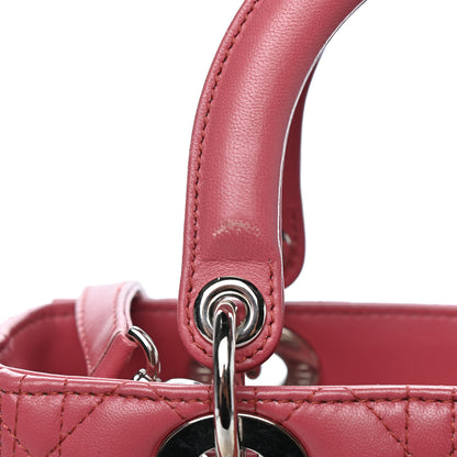 Christian Dior Lambskin Cannage Medium Lady Dior Pink 11 of 11