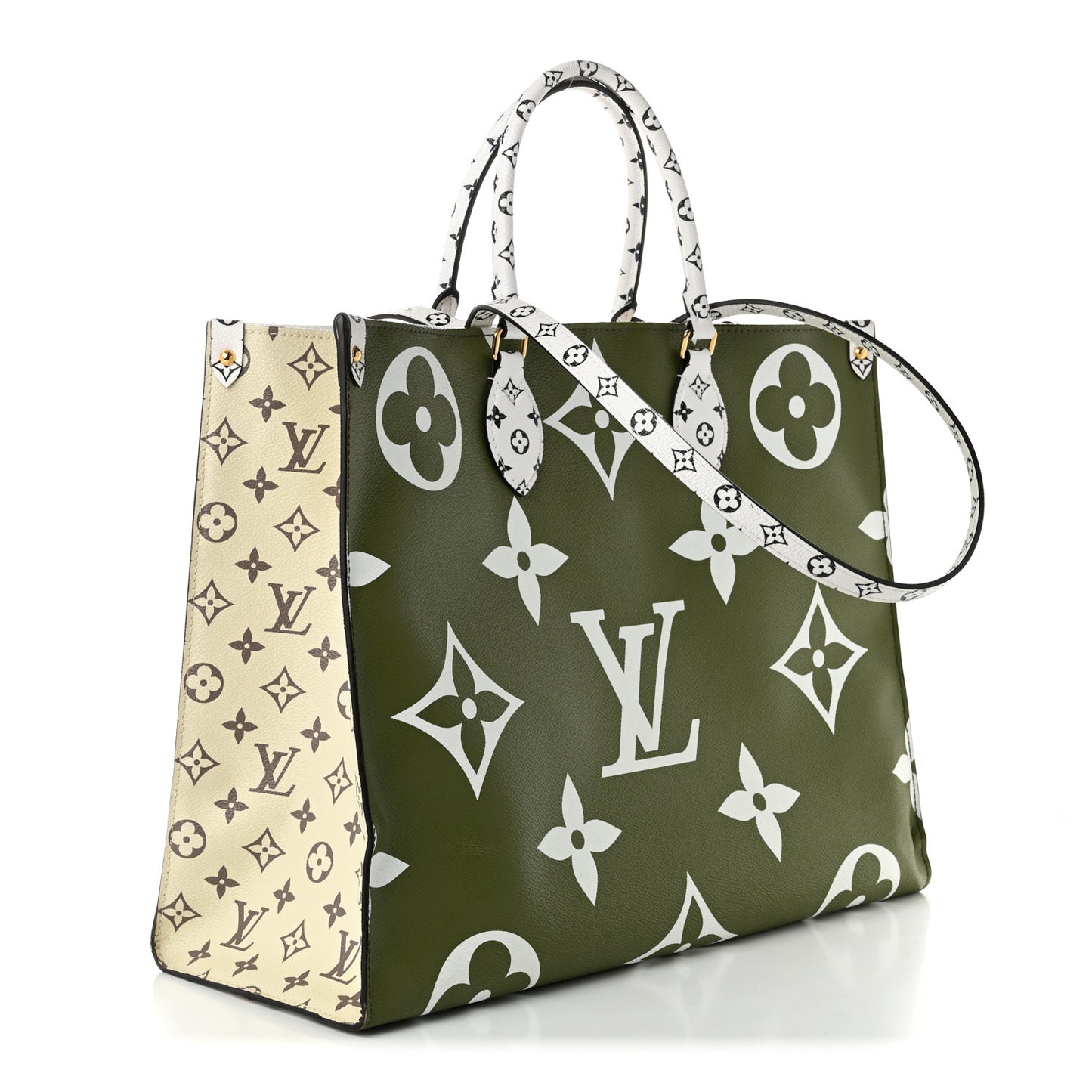 Monogram Giant Onthego GM Kaki Beige