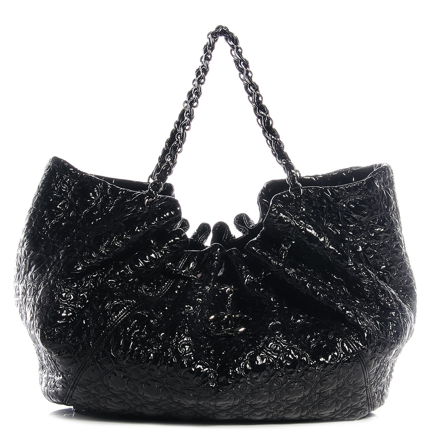 Vinyl Graphic Edge Tote Black